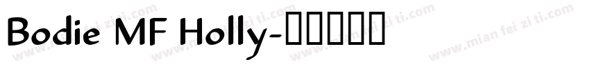 Bodie MF Holly字体转换